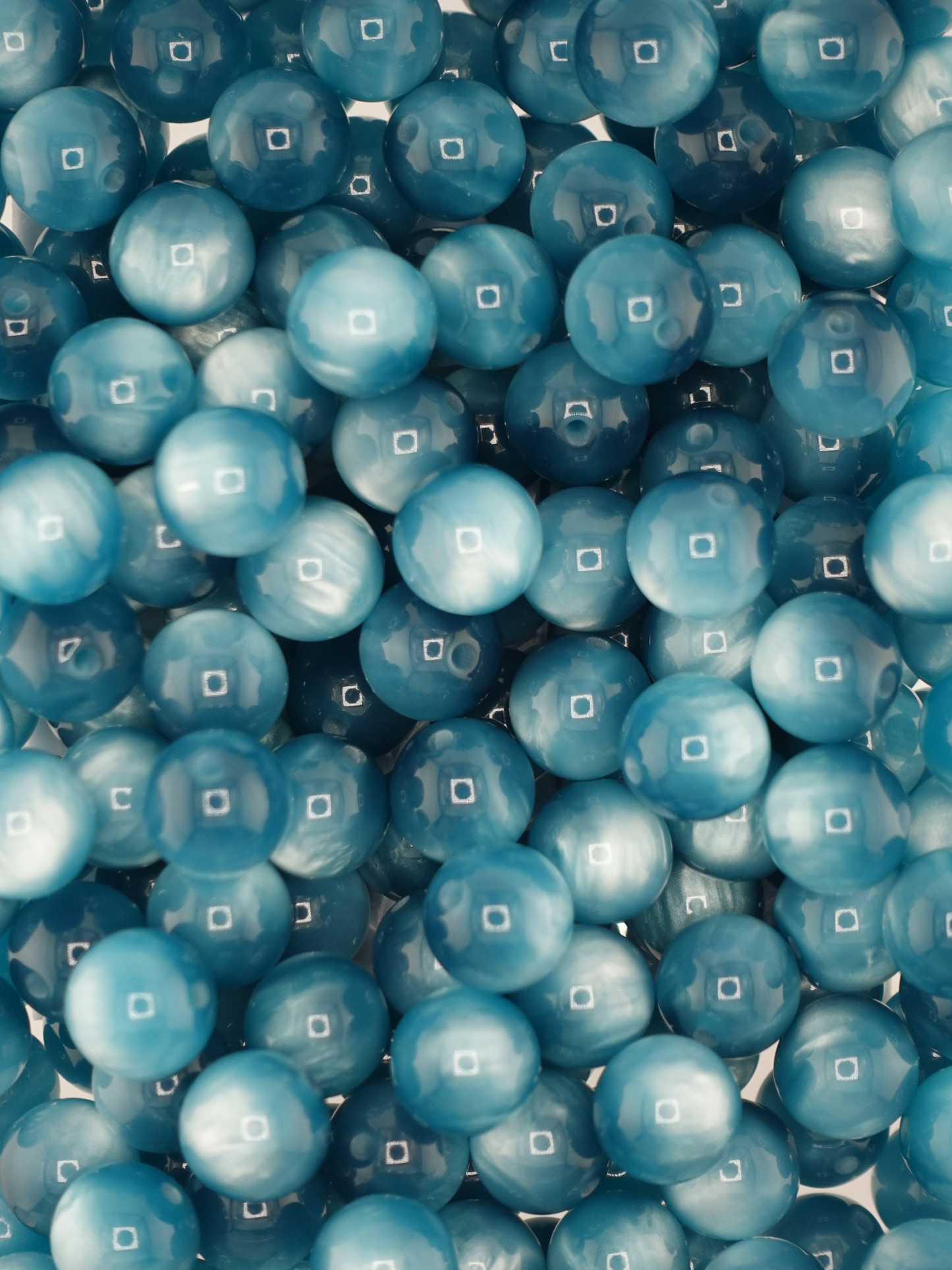 Collection of Volcano Teal Beads