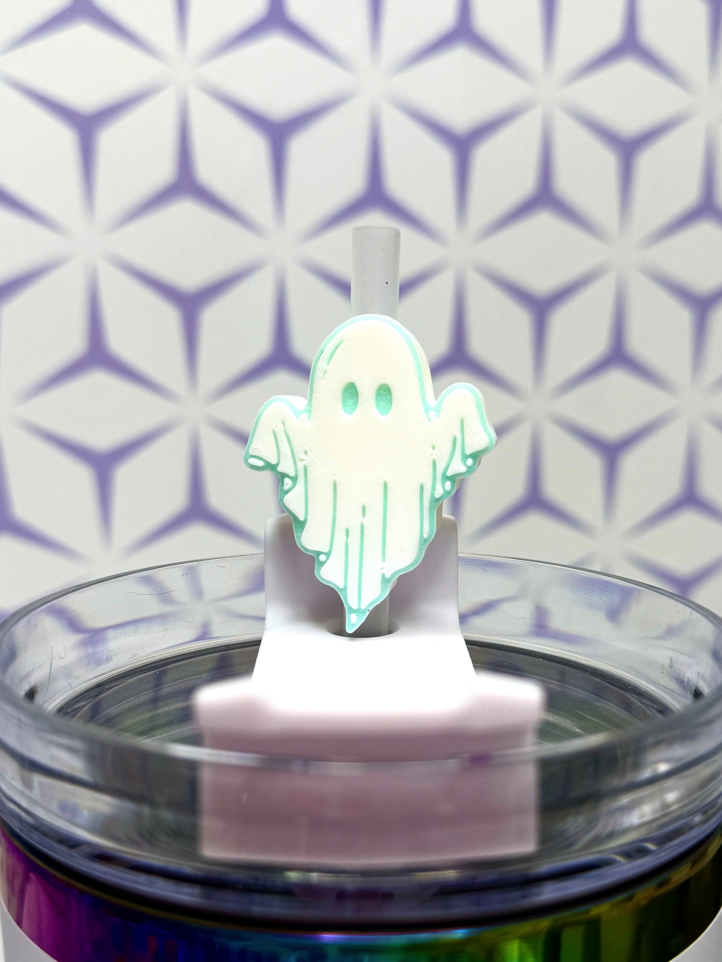 Ghostie Straw Charm