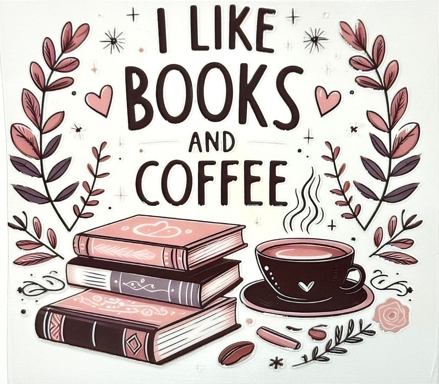 I Like Books and Coffee Decal-455