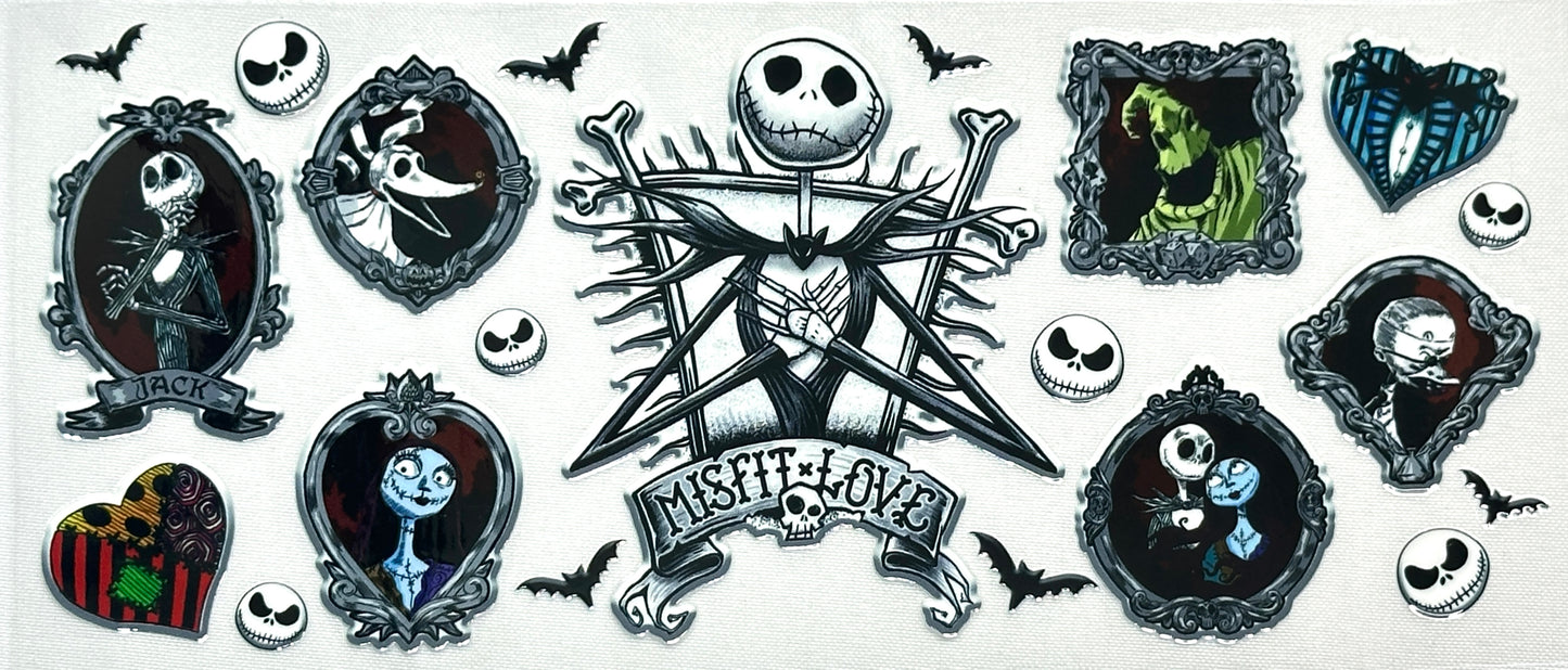Collection of 'The Nightmare themed stickers featuring Jack