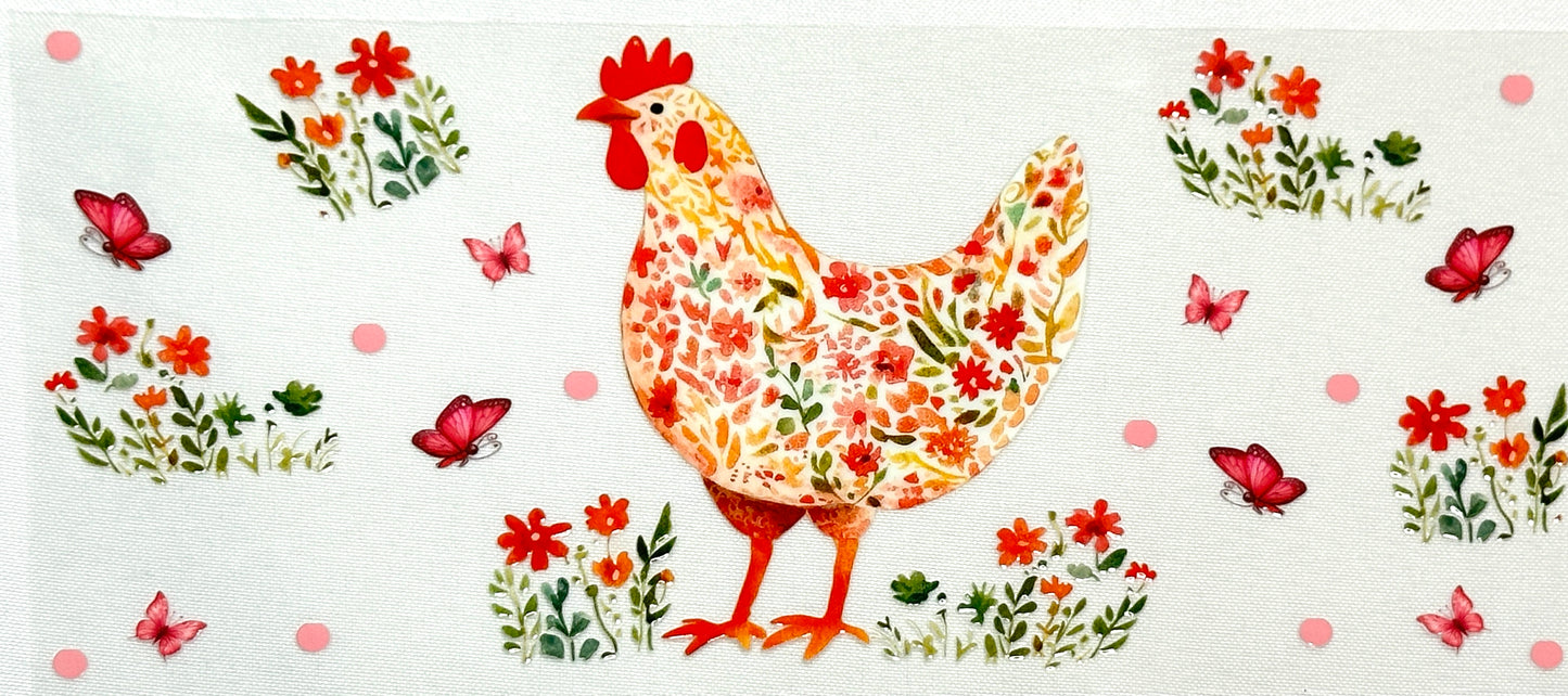 Floral Chicken and Butterfly Wrap-555