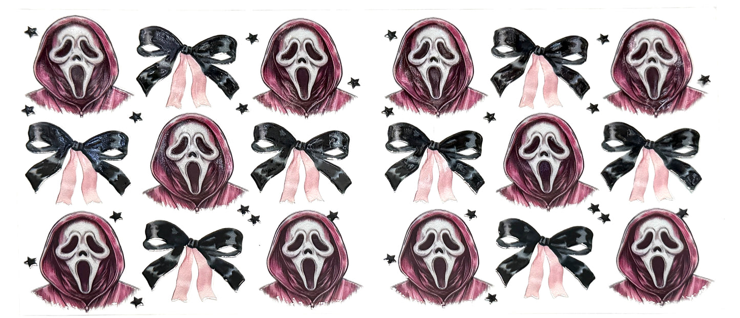 Ghost Face and Bows Wrap-919