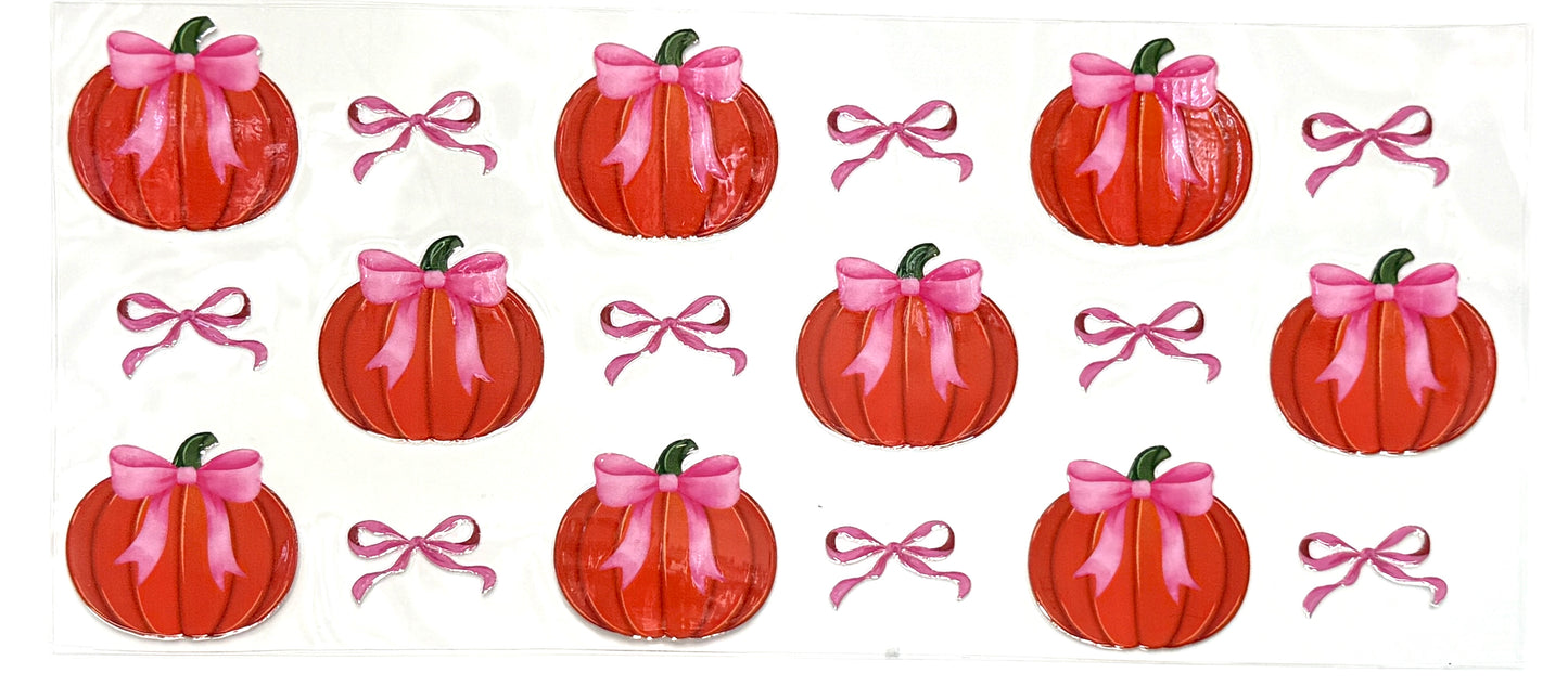 Pumpkins and Pink Bows Wrap-920