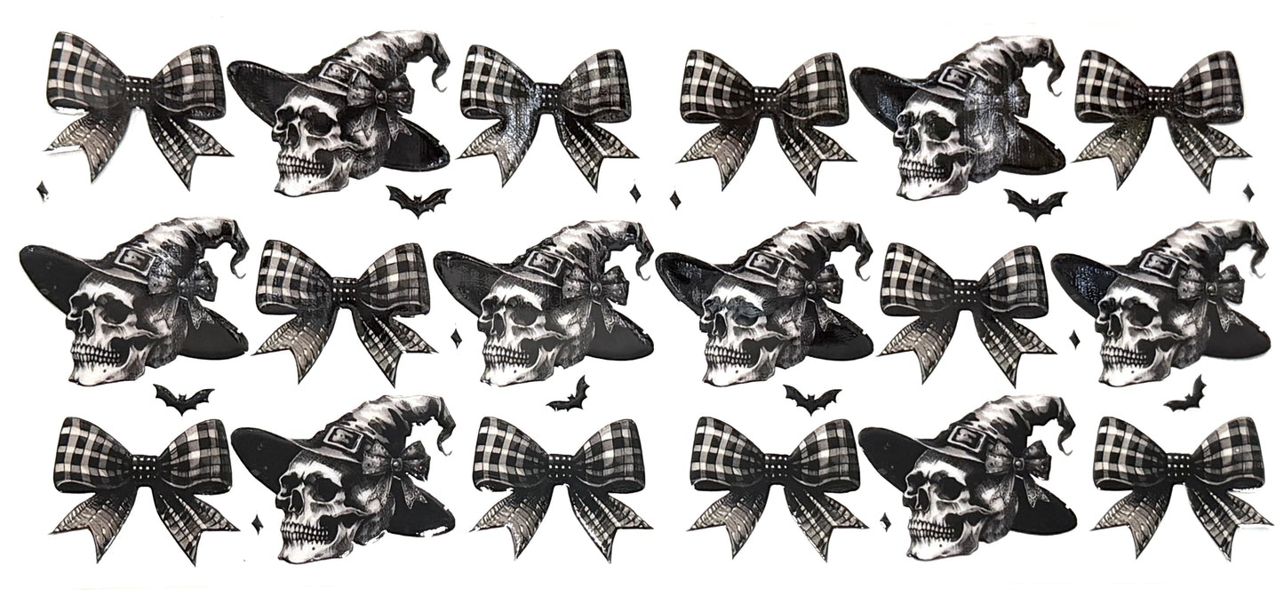 Witch Skulls and Bows Wrap-921