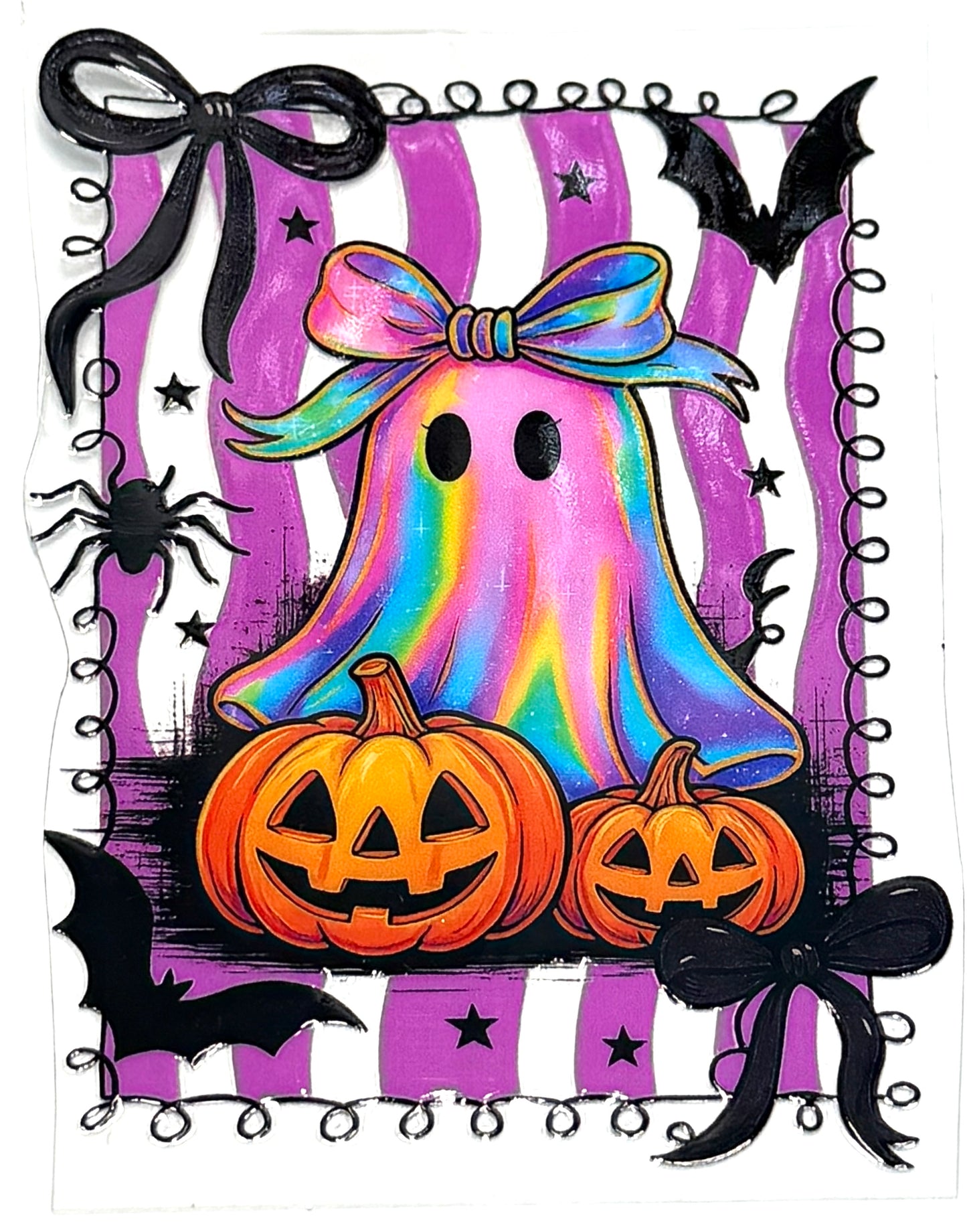 Rainbow Ghost Decal-946