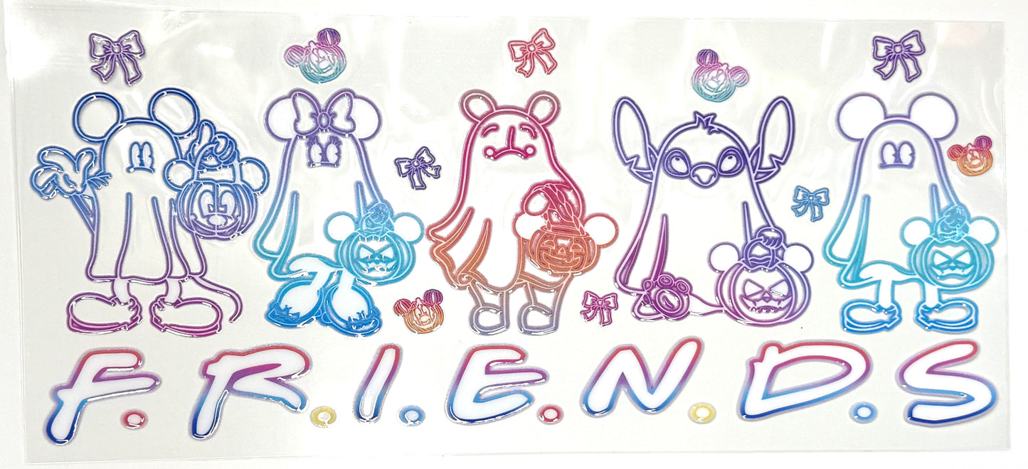 Neon Outline Magical Friends Wrap-951