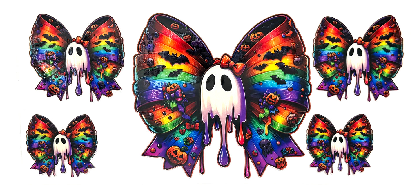 Rainbow Ghost Bow Wrap-968