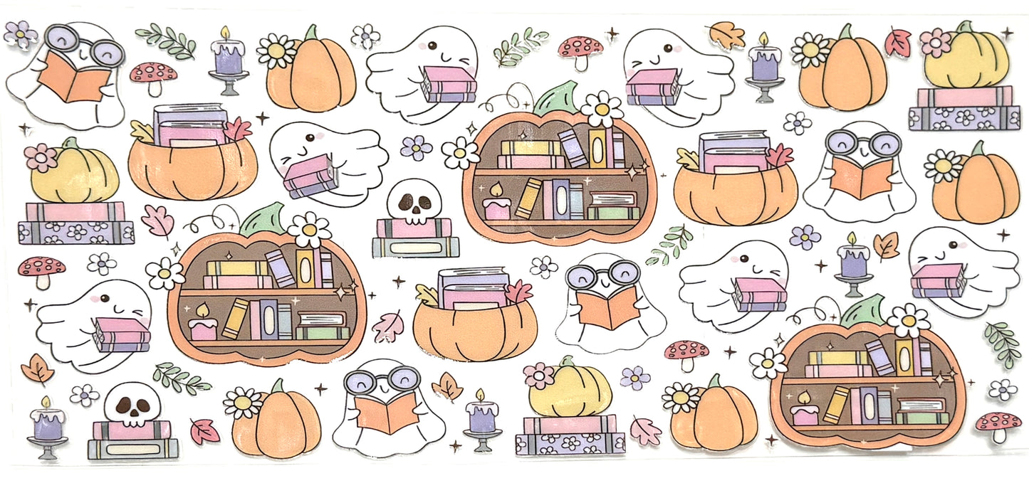 Reading Ghost Bookshelf Wrap-977