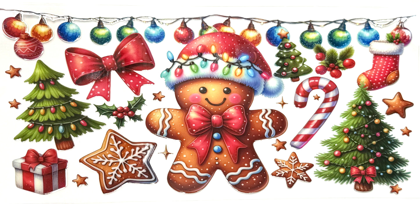 Gingerbread w/Christmas Lights Wrap-1018