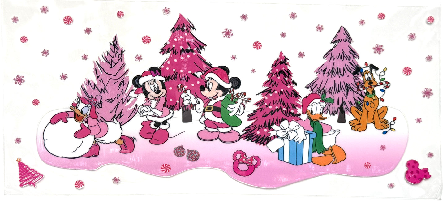 Magical Mouse Pink Christmas Wrap-1041