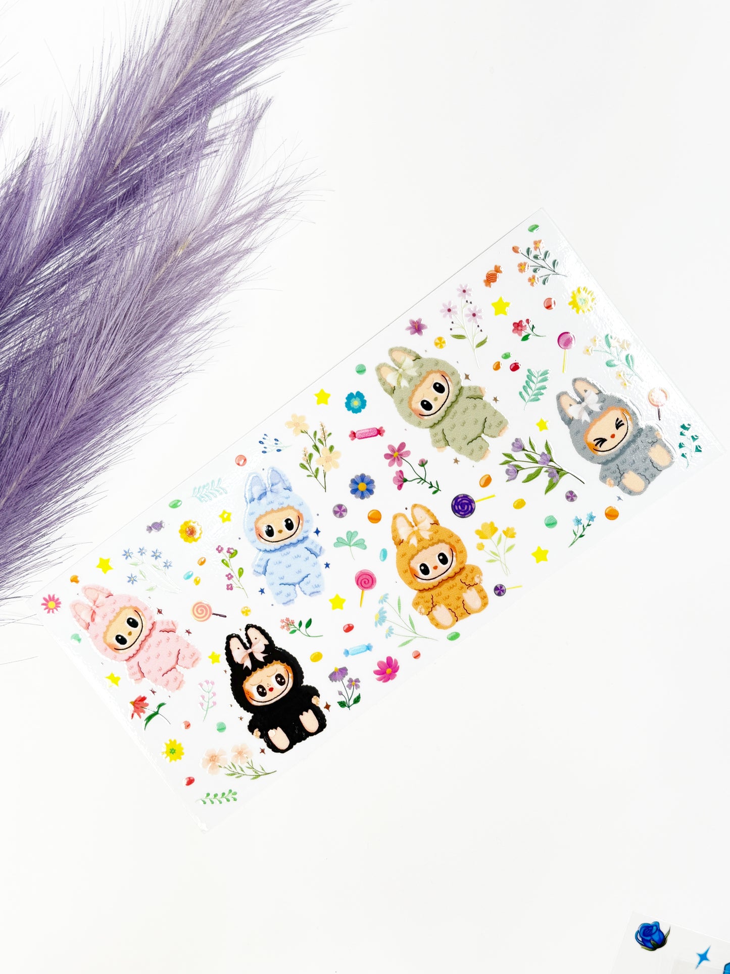 Fuzzy Friend/Flowers Wrap-1153