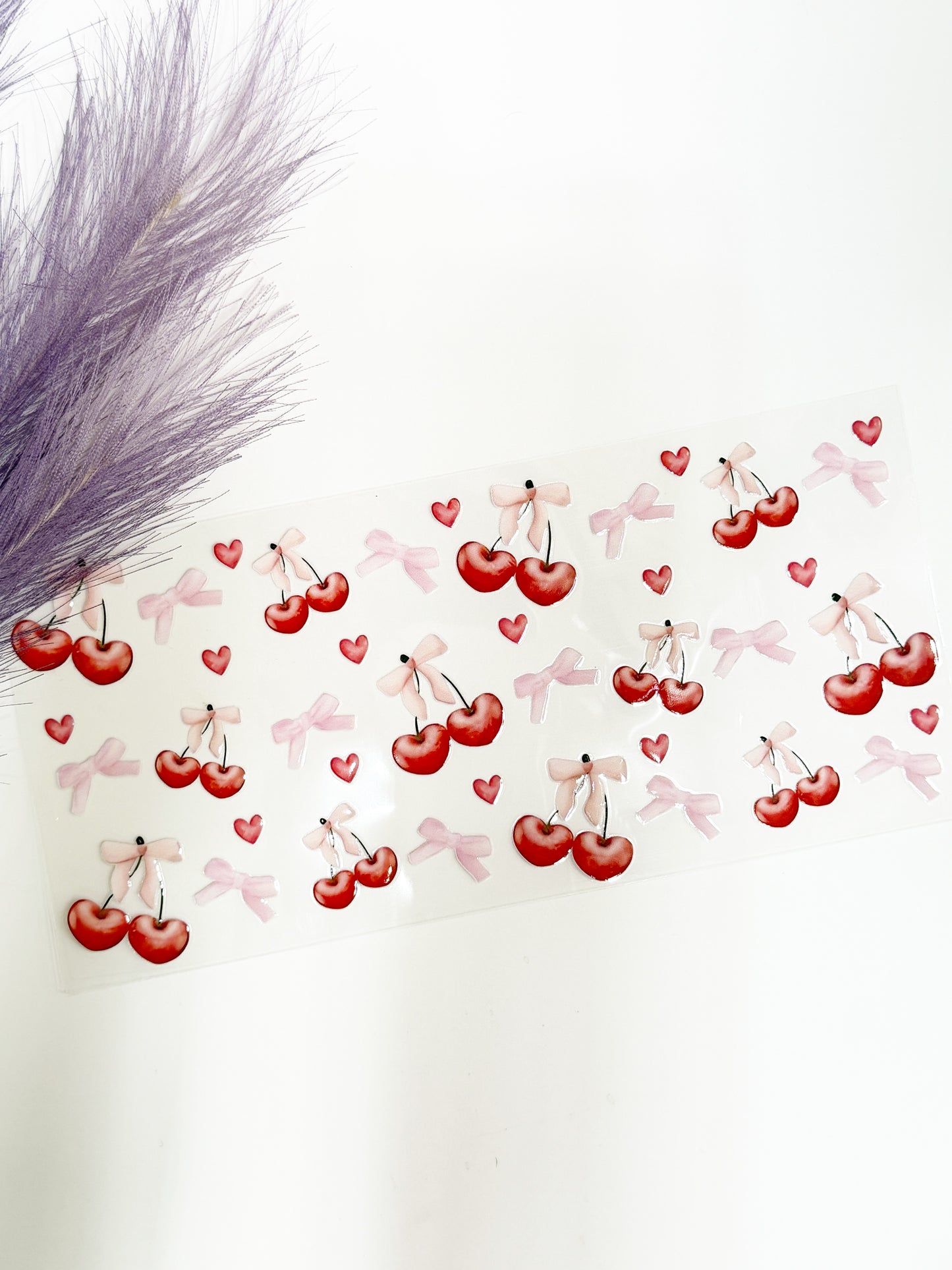 Heart Cherries and Bows Wrap-1273