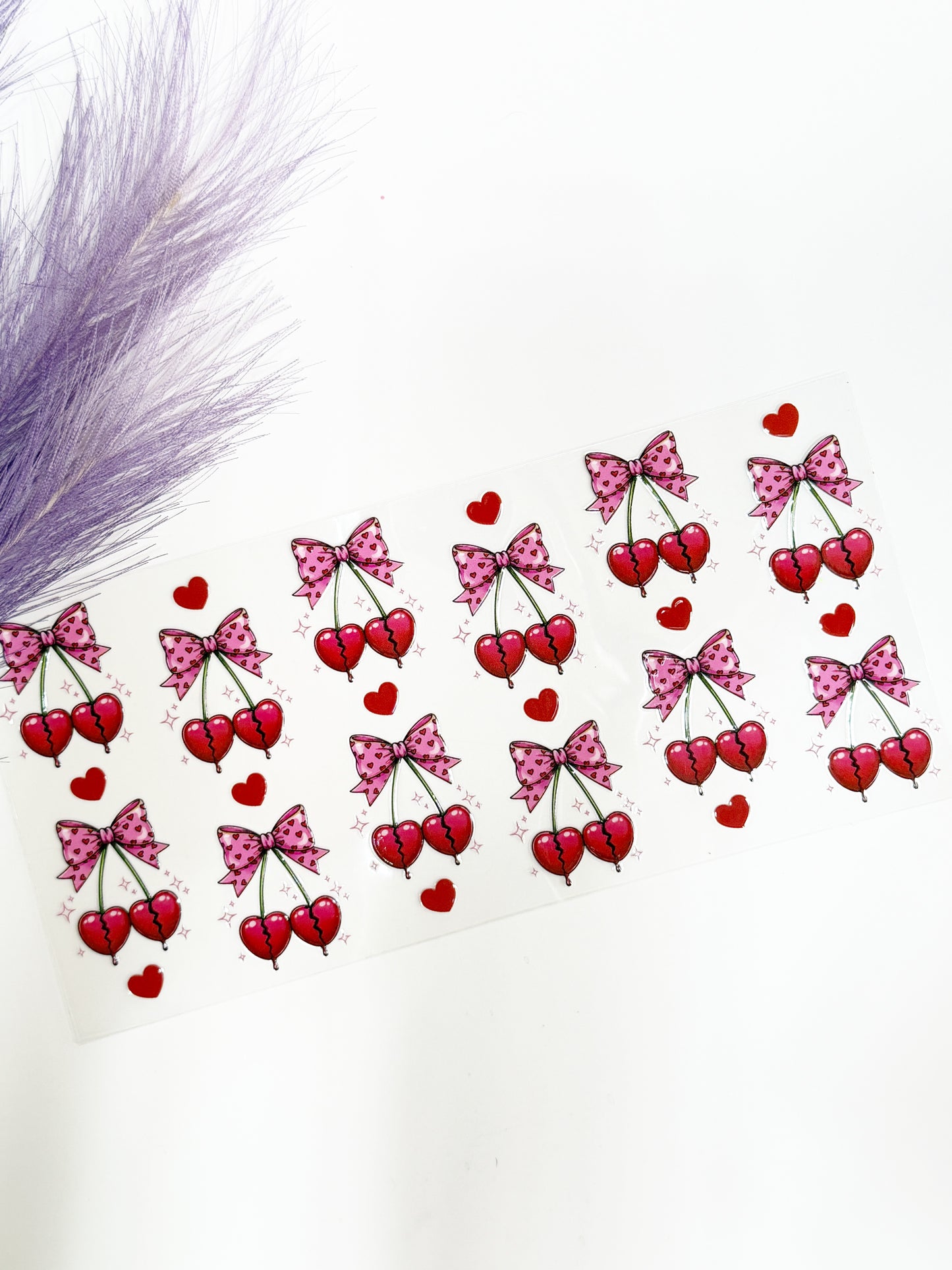 Heart Cherries and Bows Wrap-1277