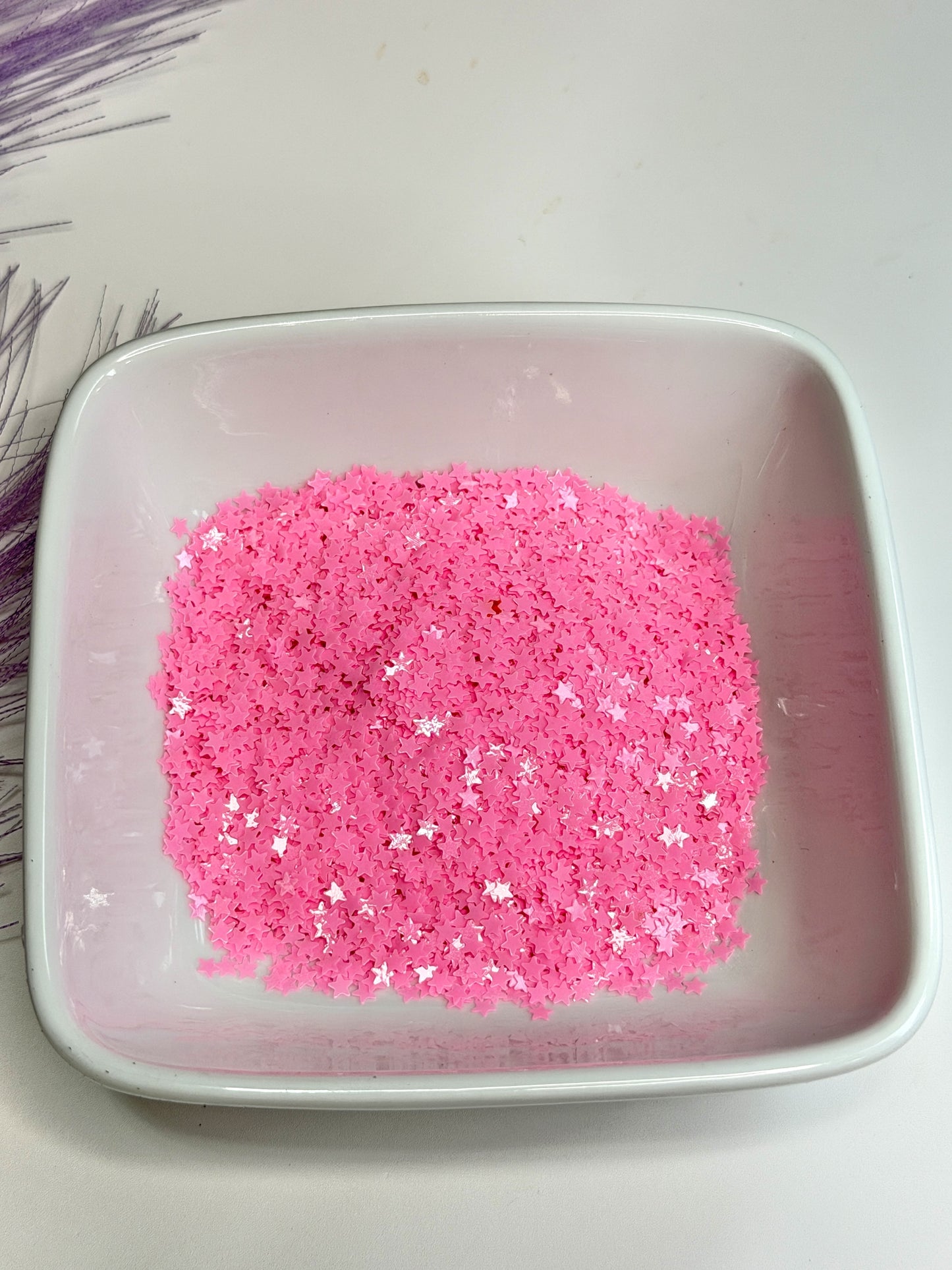 S117 Pink Star Glitter