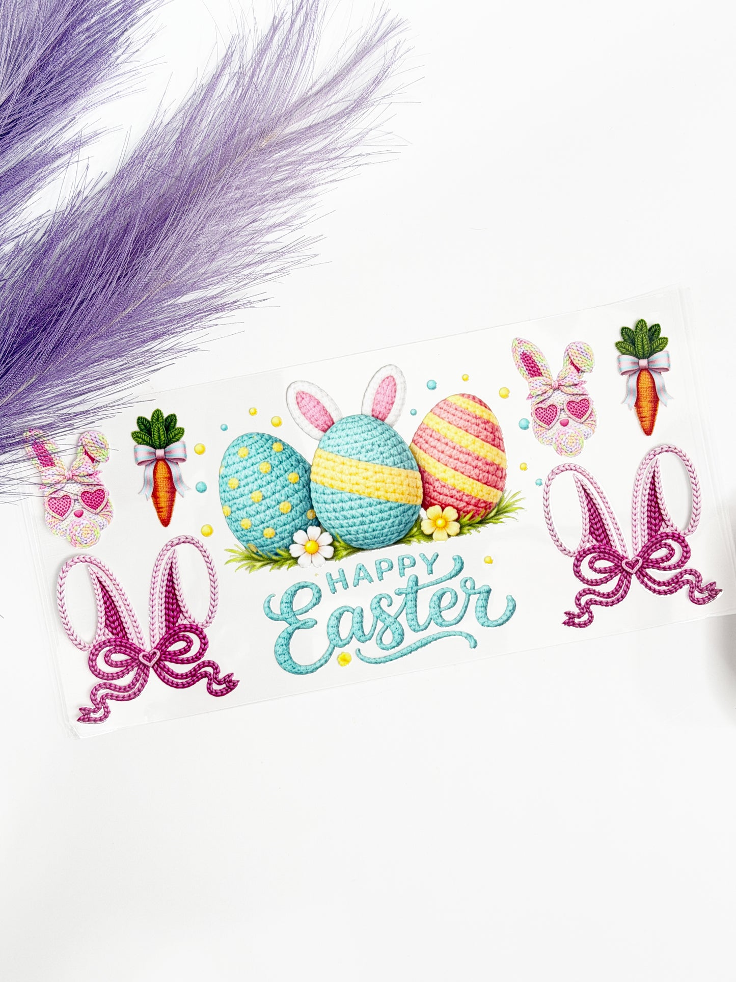 Happy Easter Yarn Eggs Wrap-1297