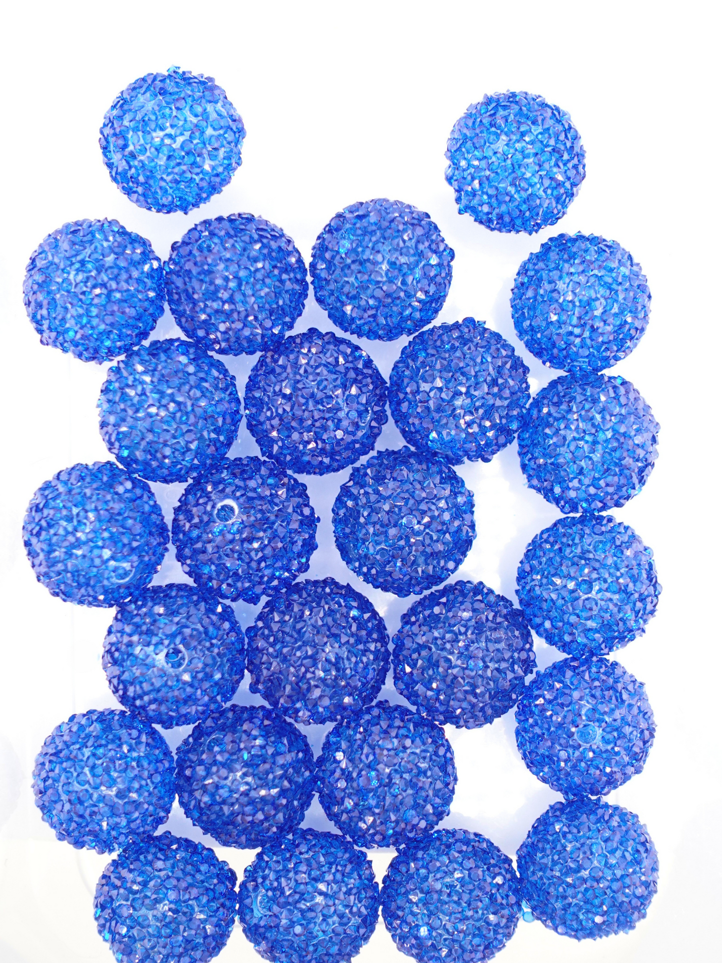 Collection of sugar jelly beads in the color Royal Blue