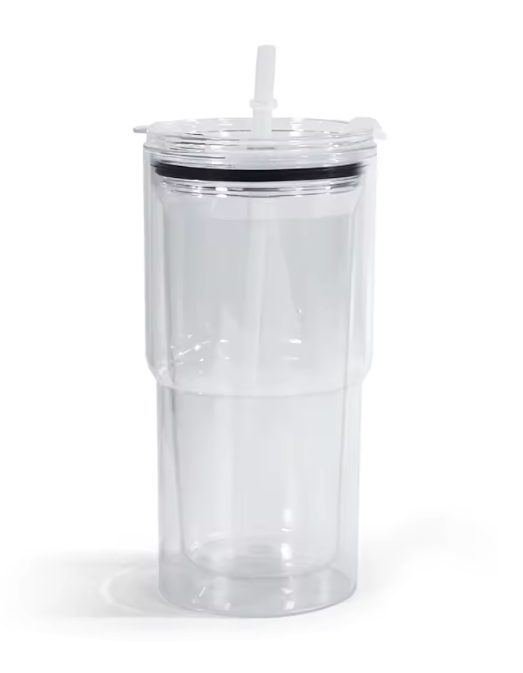 18oz Acrylic Snow Globe Tumbler