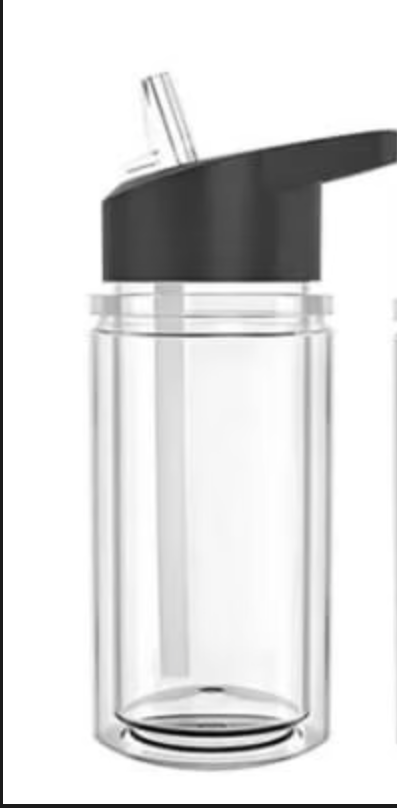 10oz ACRYLIC KIDS Snow Globe Tumbler Color Lid