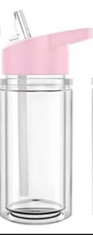 10oz ACRYLIC KIDS Snow Globe Tumbler Color Lid