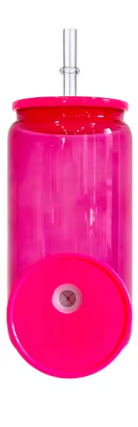 16oz ACRYLIC Jelly Color Lid and Straw (NON-SNOWGLOBE)