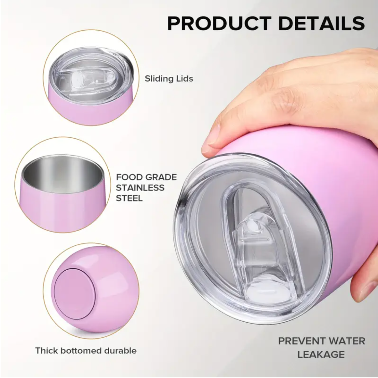 12oz Stainless Steel Tumbler (NON-SNOWGLOBE)