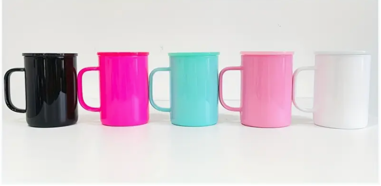 17oz GLASS Mug with Color Lid (NON-SNOWGLOBE)