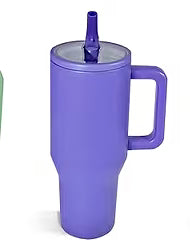 40oz. Stainless Steel Tumbler Flip Lid w/Handle (NON-SNOWGLOBE)