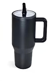 40oz. Stainless Steel Tumbler Flip Lid w/Handle (NON-SNOWGLOBE)