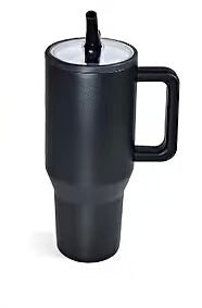 40oz. Stainless Steel Tumbler Flip Lid w/Handle (NON-SNOWGLOBE)