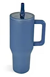 40oz. Stainless Steel Tumbler Flip Lid w/Handle (NON-SNOWGLOBE)