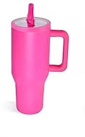 40oz. Stainless Steel Tumbler Flip Lid w/Handle (NON-SNOWGLOBE)