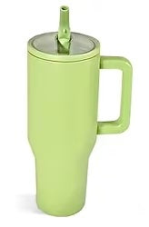 40oz. Stainless Steel Tumbler Flip Lid w/Handle (NON-SNOWGLOBE)