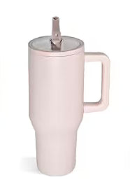 40oz. Stainless Steel Tumbler Flip Lid w/Handle (NON-SNOWGLOBE)