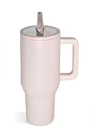 40oz. Stainless Steel Tumbler Flip Lid w/Handle (NON-SNOWGLOBE)