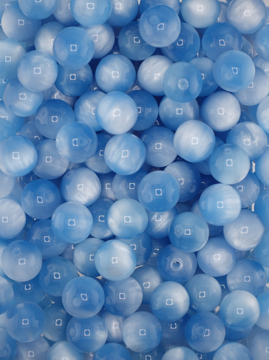 Collection of Volcano Sky Blue Beads