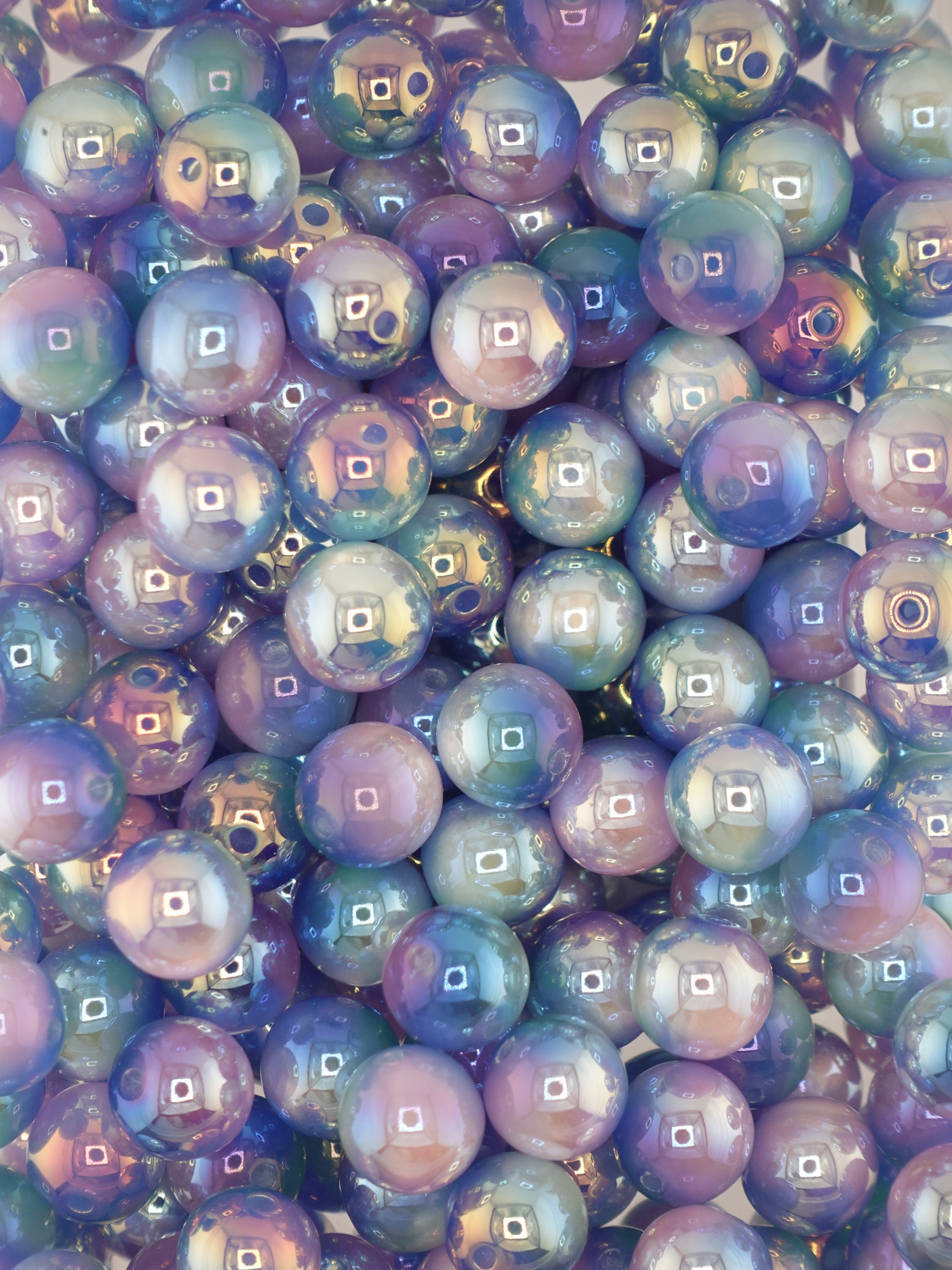 Collection of Ombre Purple & Teal Beads