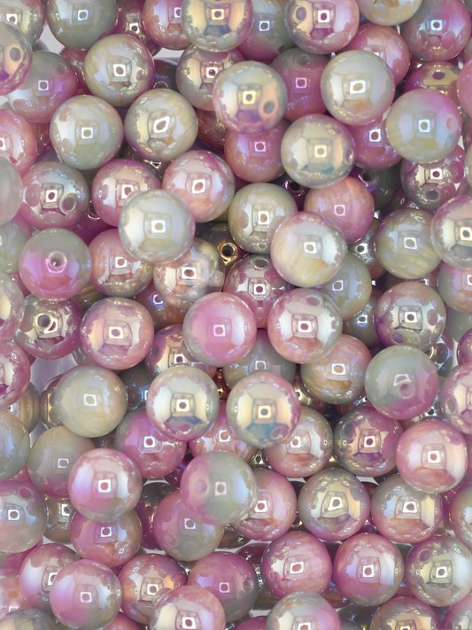 Collection of Ombre Pink & Mint Beads