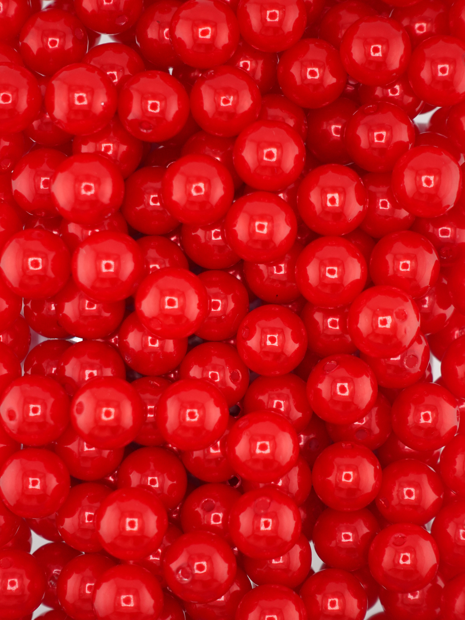 Collection of Pearl Red Beads