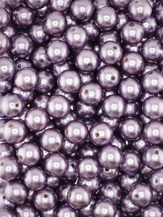 Collection of Pearl Lavender Grey Beads
