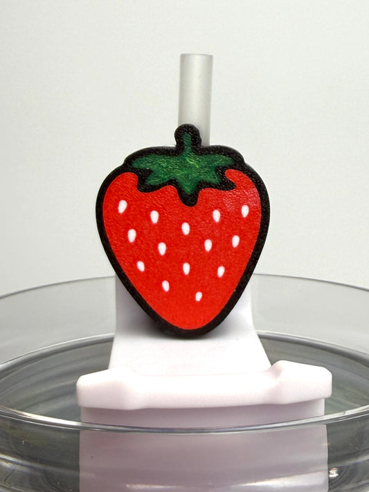 Strawberry Straw Charm