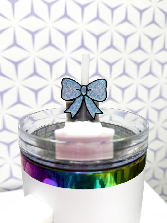 Mini Bow Straw Charm