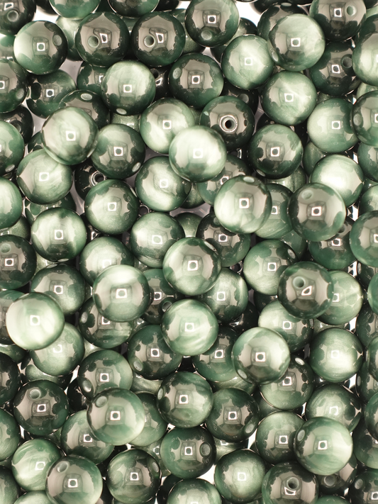 Collection of Volcano Green Beads