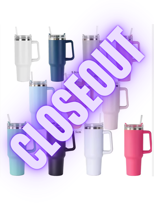 40OZ CLOSEOUT TUMBLERS-(NON-SNOWGLOBE)