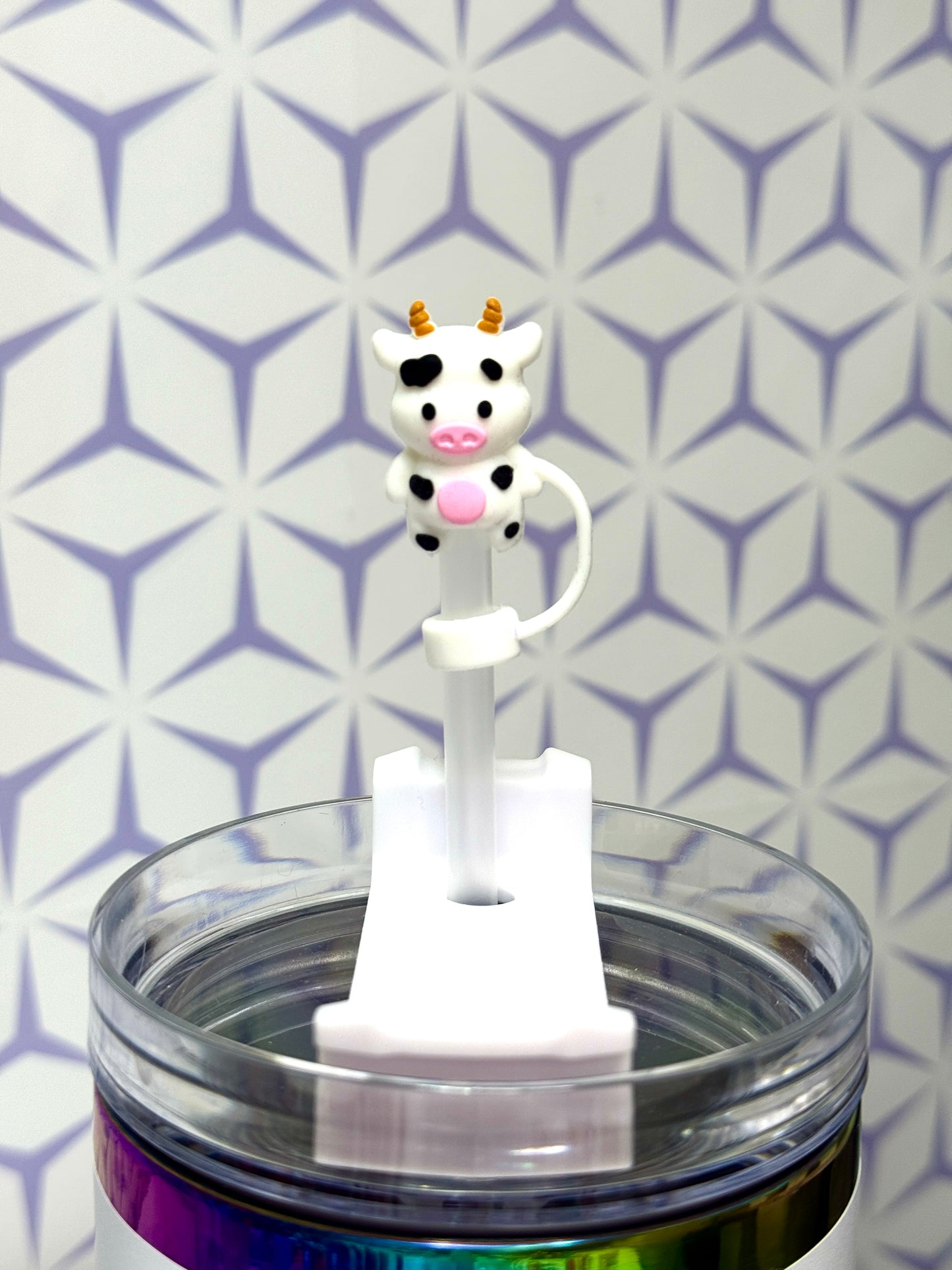 Cow Straw Topper