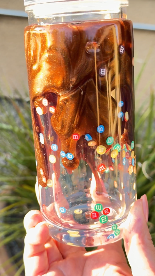 CHOCOLATE CANDY 20oz ACRYLIC Snow Globe Tumbler