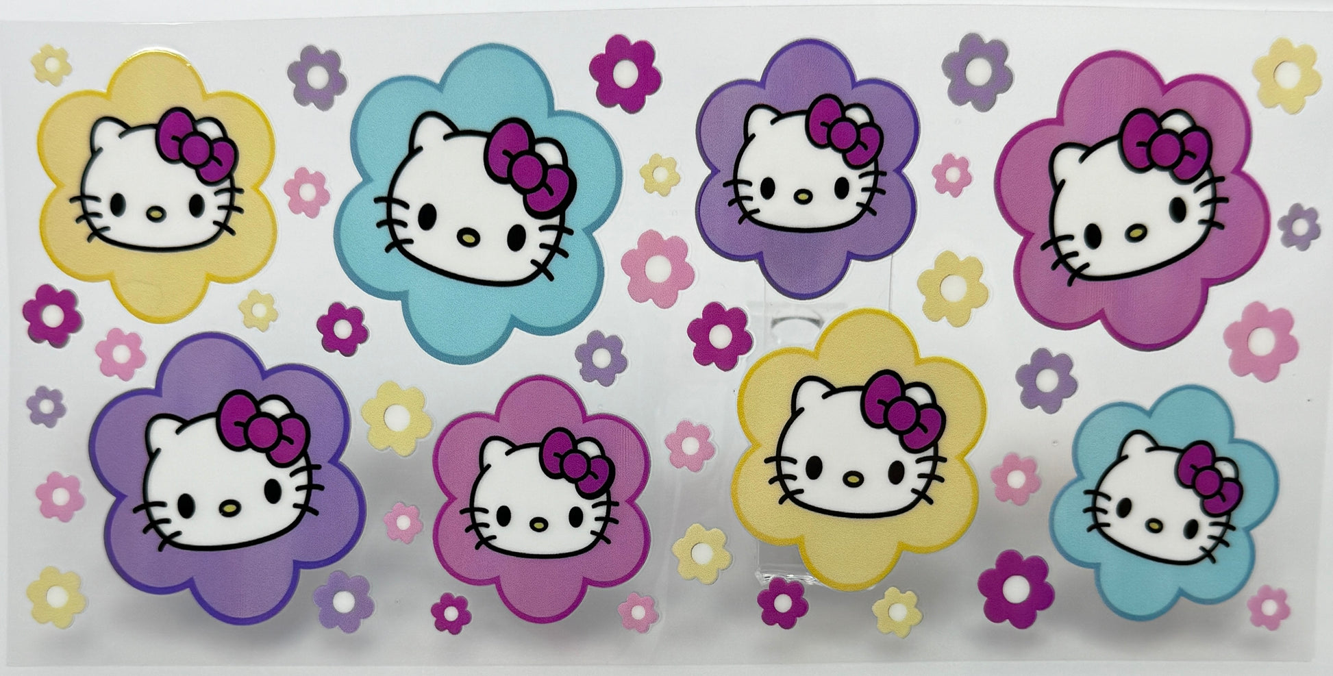 HK-themed wrap with colorful flower designs 