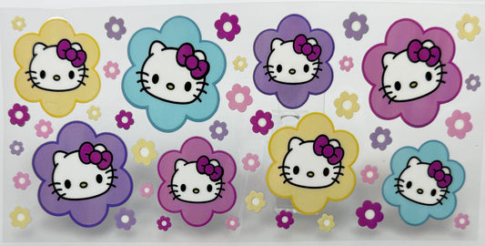 HK-themed wrap with colorful flower designs 