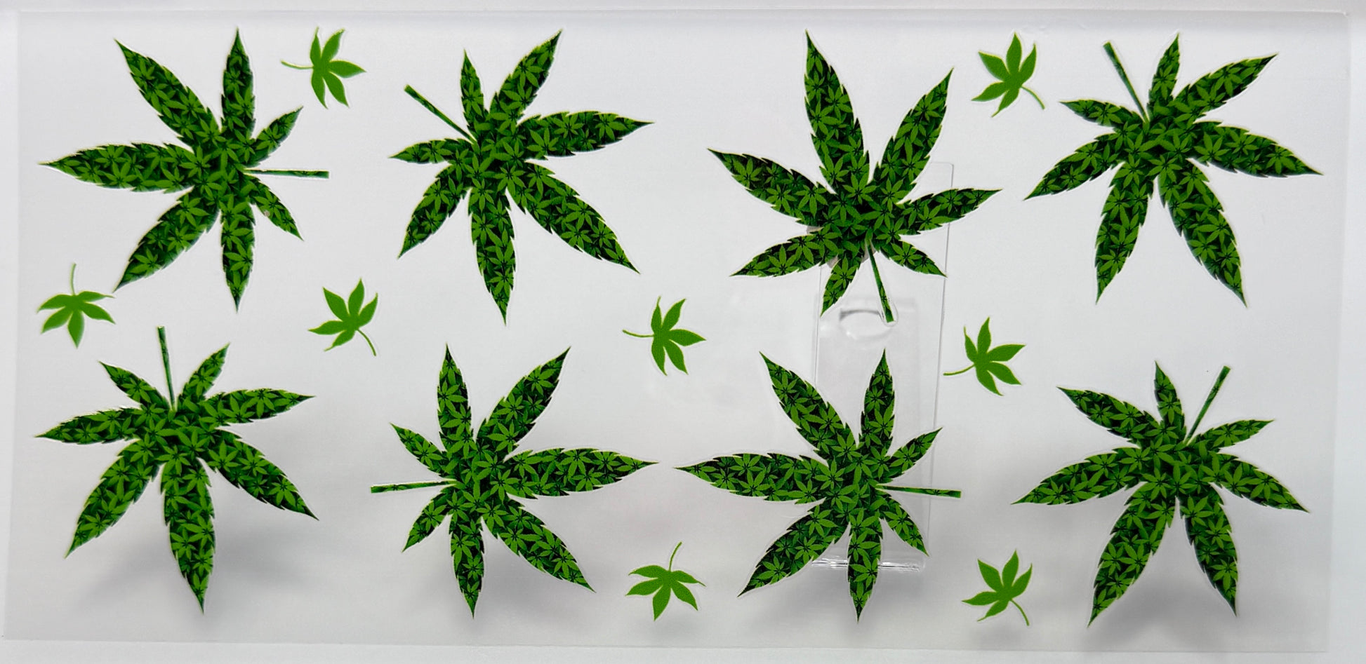Multiple leaves arranged in a grid 