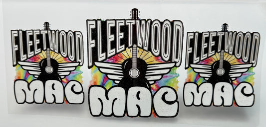 Fleetwood Mac logo with guitars and wings 