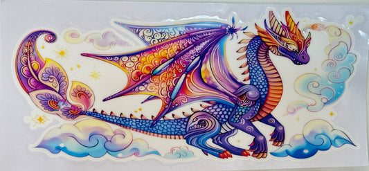 Colorful dragon illustration 